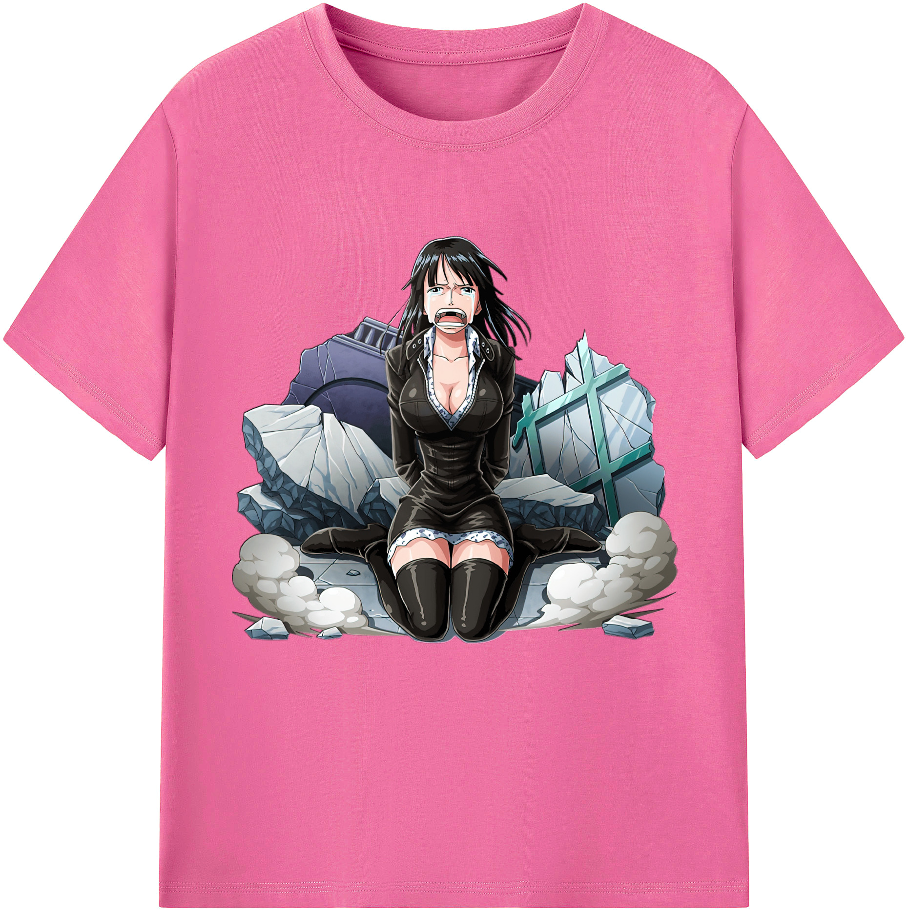 ワンピース ニコ・ロビン ONE PIECE Nico Robin レディースカジュアルプリントTシャツ（綿100％）
